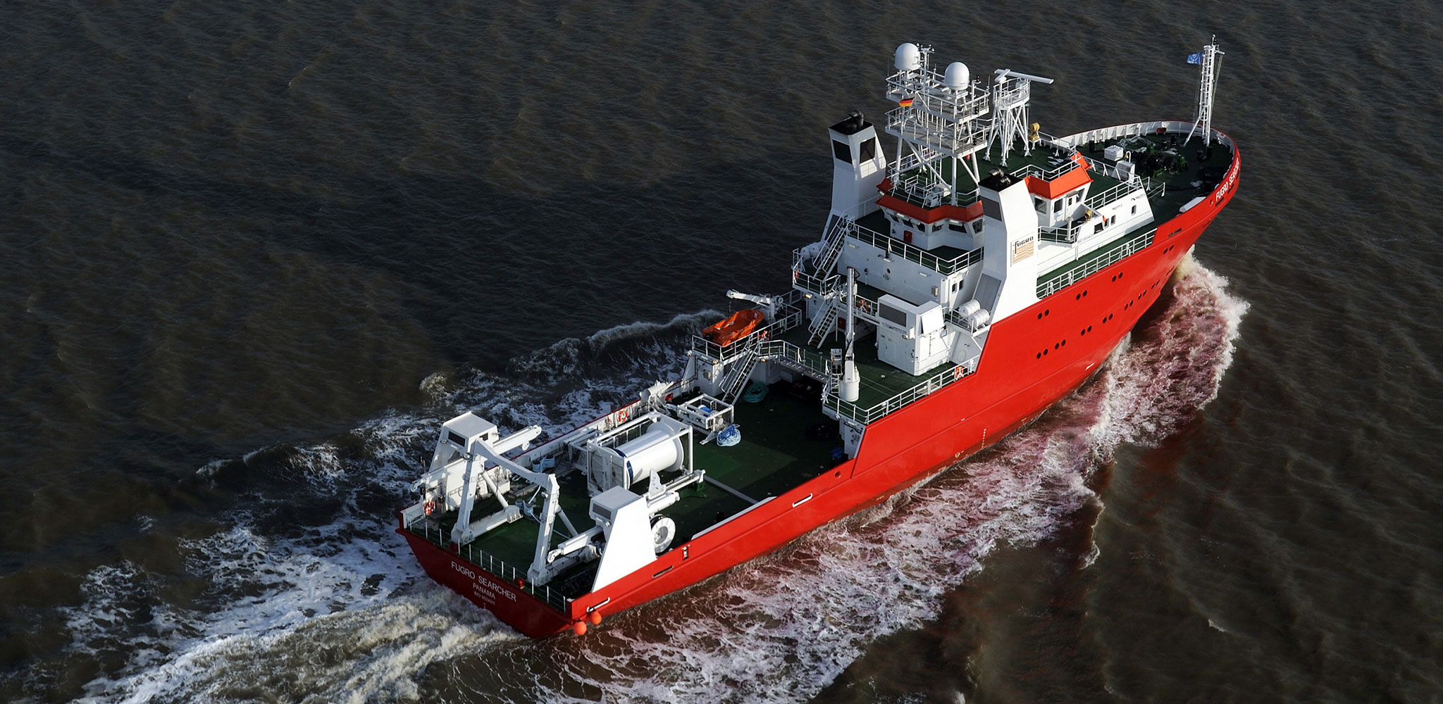 A specialist geophysical survey vessel. Image courtesy of Fugro. All rights reserved.