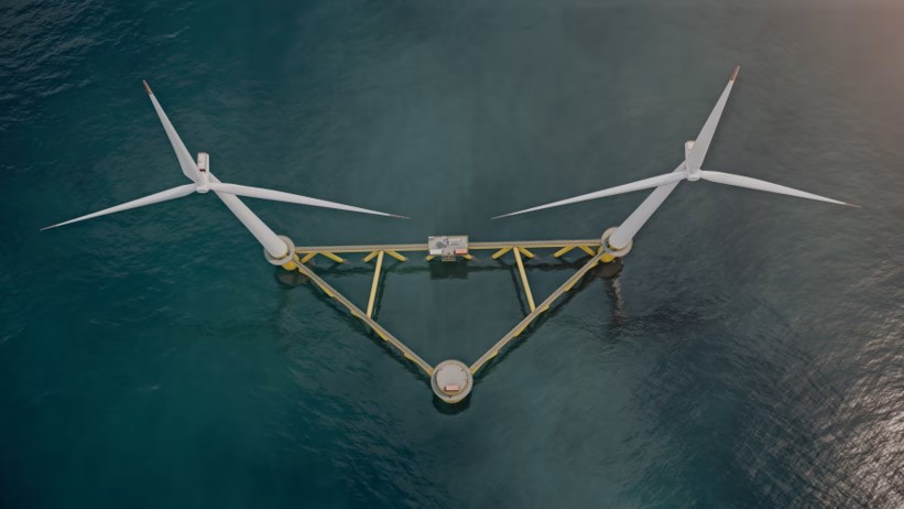 Floating substructures with multiple rotors: Hexicon’s TwinWind (image courtesy of Hexicon, all rights reserved)